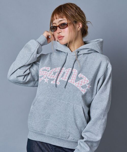 「SEQUENZ」 プルオーバーパーカー LARGE グレー メンズ_画像9