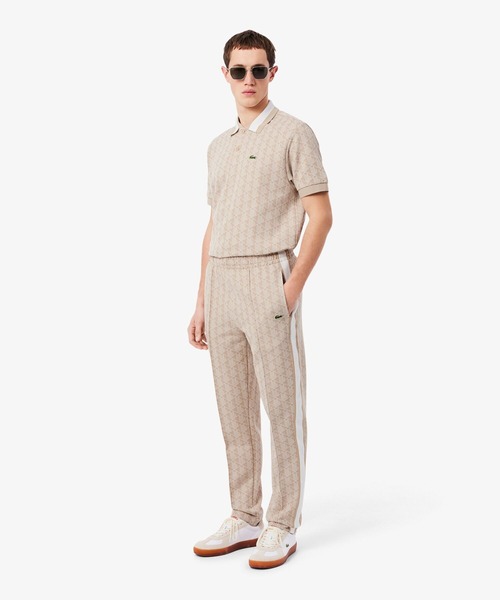 「LACOSTE」 イージーパンツ 4 ブラウン メンズの画像