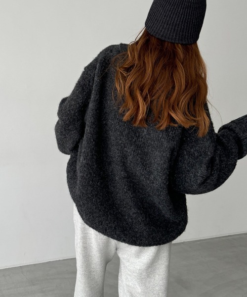 「CANAL JEAN」 ニットカーディガン ONE SIZE ブラウン レディースの画像