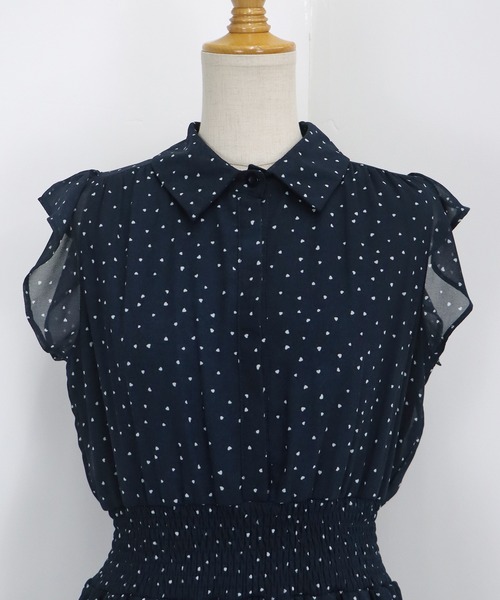 「BLUEEAST」 ノースリーブワンピース MEDIUM ネイビー レディース_画像3