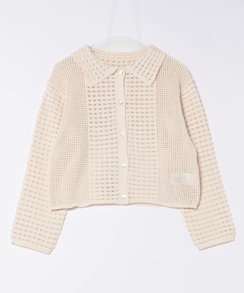 「LOWRYS FARM」 ニットカーディガン FREE アイボリー レディース_画像2