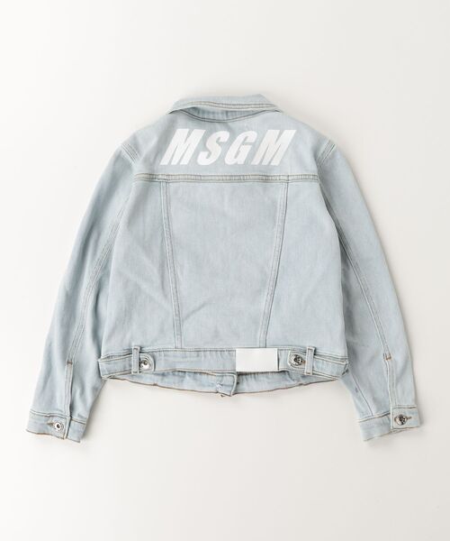 「MSGM」 「KIDS」デニムジャケット 8Y インディゴブルー キッズ_画像2