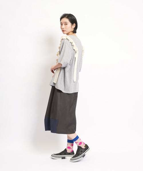 「gomme」 半袖カットソー MEDIUM ブラック レディース_画像8