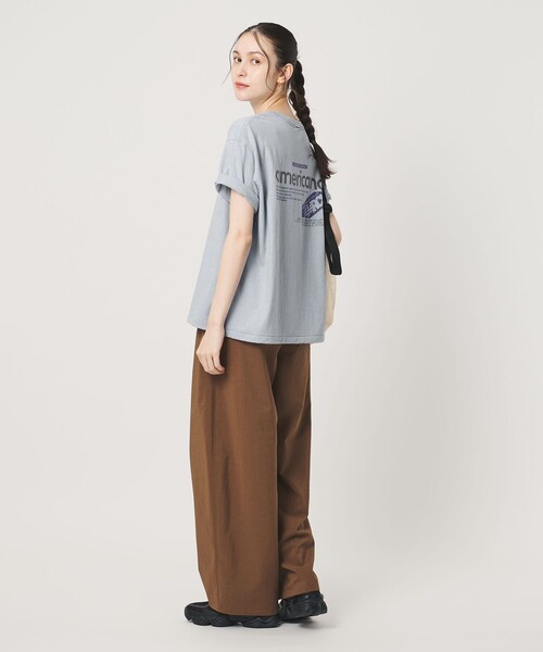 AMERICANA（アメリカーナ） tシャツ 半袖 「Americana」ロゴ ショート