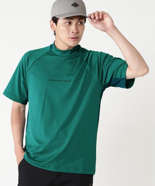 マスターバニーエディション SPX鹿の子 モックネック（BLUE／4） MASTER BUNNY EDITION（マスターバニーエディション） tシャツ