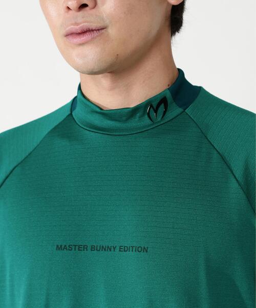 MASTER BUNNY EDITION モックネックシャツ グリーン MASTER BUNNY EDITION（マスターバニーエディション） tシャツ