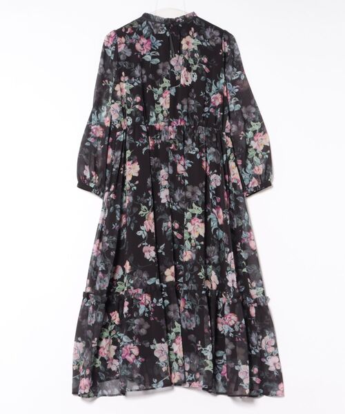「Rose Tiara」 長袖ワンピース 42 ブラック レディース_1