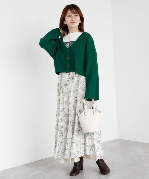 「mysty woman」 プリーツスカート SMALL ライトベージュ レディース_画像9