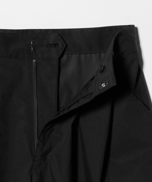 ワイドパンツ スラックス パンツ 「Steven Alan」TC タフタ タック トラウザーズ レディースの画像