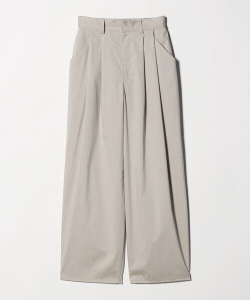 ワイドパンツ スラックス パンツ 「Steven Alan」TC タフタ タック トラウザーズ レディースの画像