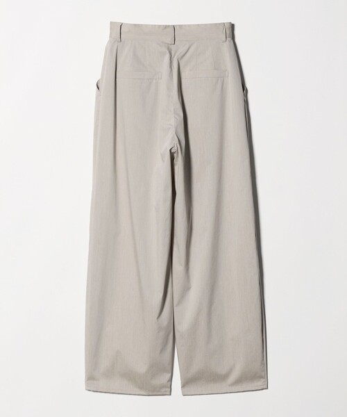 ワイドパンツ スラックス パンツ 「Steven Alan」TC タフタ タック トラウザーズ レディースの画像