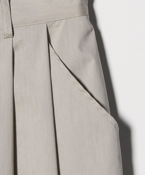 ワイドパンツ スラックス パンツ 「Steven Alan」TC タフタ タック トラウザーズ レディースの画像
