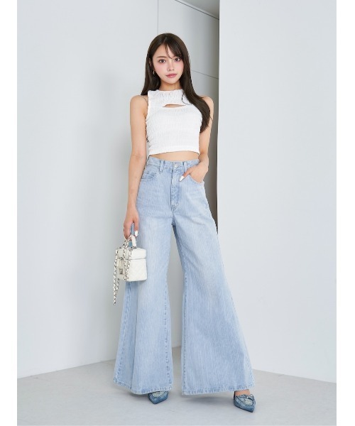 「Darich」 デニムパンツ S ライトブルー レディース_7