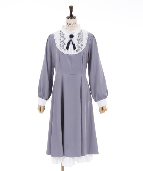 axes femme（アクシーズ ファム） 長袖ワンピース FREE オレンジ