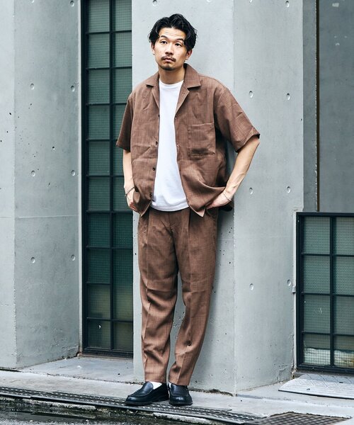 「417 EDIFICE」 半袖シャツ SMALL ネイビー メンズ_画像4
