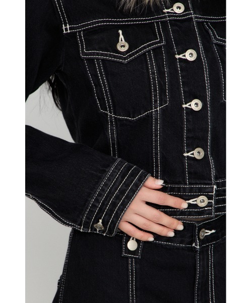 LAGUA GEM（ラグアジェム） デニムジャケット gジャン STITCH COMPACT