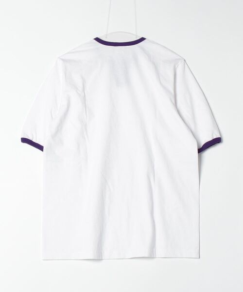 「WALLA WALLA SPORT」 半袖Tシャツ MEDIUM ホワイト×グリーン メンズ_画像2
