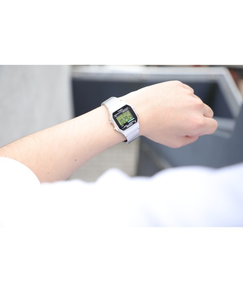 「TIMEX」 デジタル腕時計 FREE シルバー メンズ_画像2