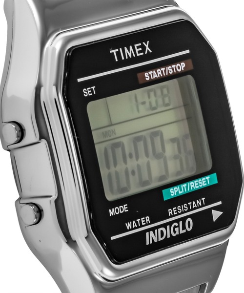 「TIMEX」 デジタル腕時計 FREE シルバー メンズ_画像3