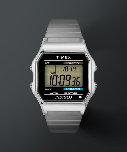 「TIMEX」 デジタル腕時計 FREE シルバー メンズ_画像4