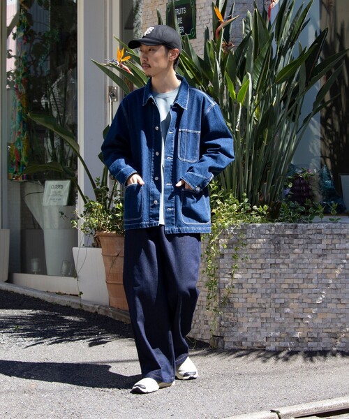 「GLOSTER」 デニムジャケット X-LARGE インディゴブルー メンズ_画像2
