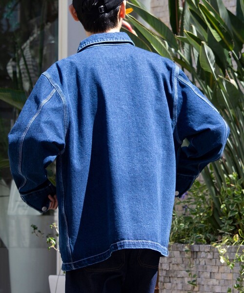 「GLOSTER」 デニムジャケット X-LARGE インディゴブルー メンズ_画像4