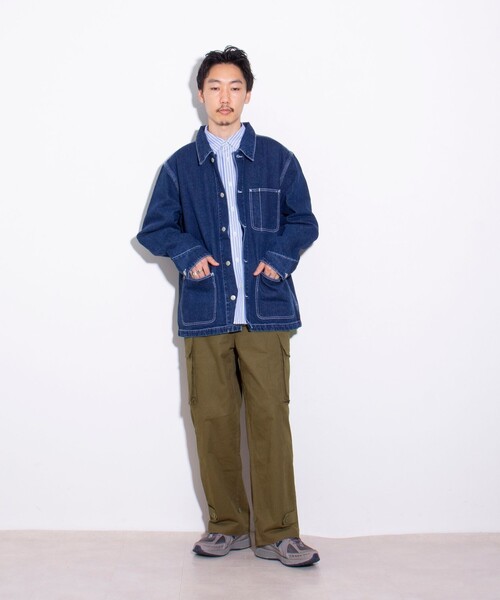 「GLOSTER」 デニムジャケット X-LARGE インディゴブルー メンズ_画像9