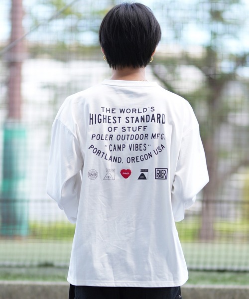 「POLeR」 ノースリーブトップス X-LARGE ホワイト メンズ_画像6