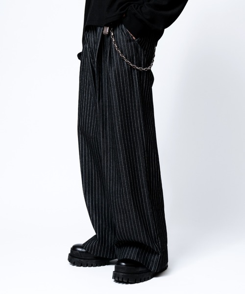 soerte ワイドパンツ ジーンズ Wide Buggy Vintage Like Denim Pants