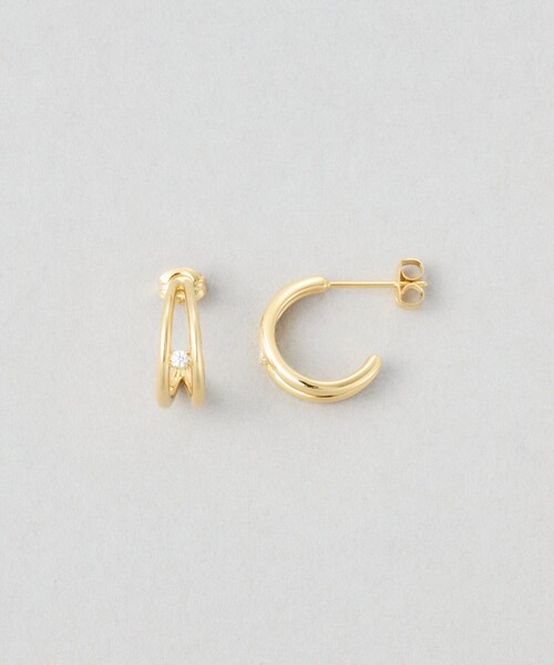 Jouete（ジュエッテ） ピアス ダブルフープピアス ジルコニア