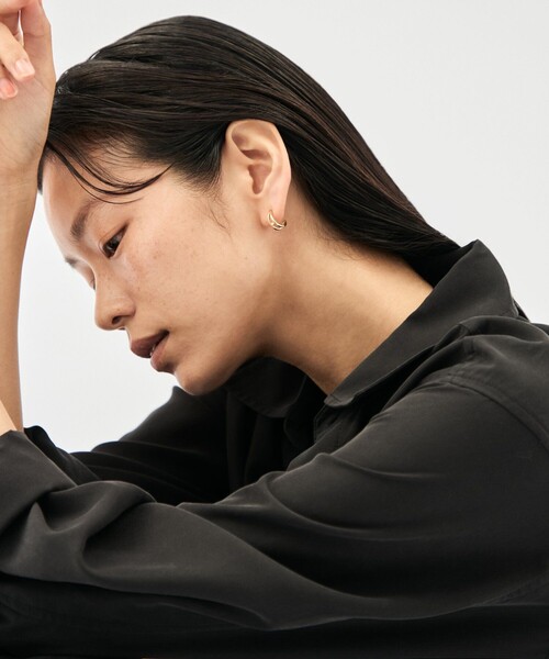 Jouete（ジュエッテ） フープ ピアス ダブルフープピアス ジルコニア