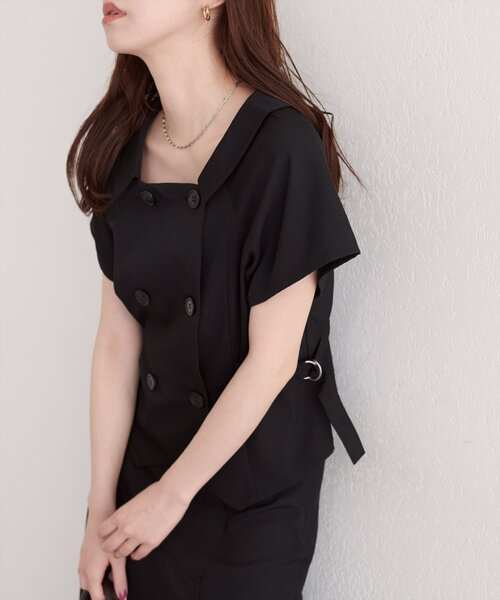 natural couture ベスト ジレ トレンチ風ベスト レディース : ZOZOTOWN