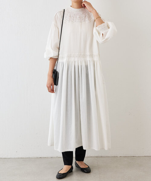 「BEARDSLEY」 長袖ワンピース M ブラック レディース_画像2