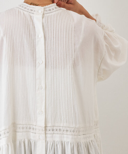 「BEARDSLEY」 長袖ワンピース M ブラック レディース_画像9