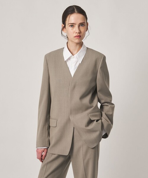 【美品】steven alan ノーカラージャケット STEVEN ALAN（スティーブンアラン） ジャケット ノーカラージャケット