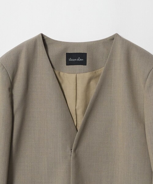【美品】steven alan ノーカラージャケット STEVEN ALAN（スティーブンアラン） ジャケット ノーカラージャケット