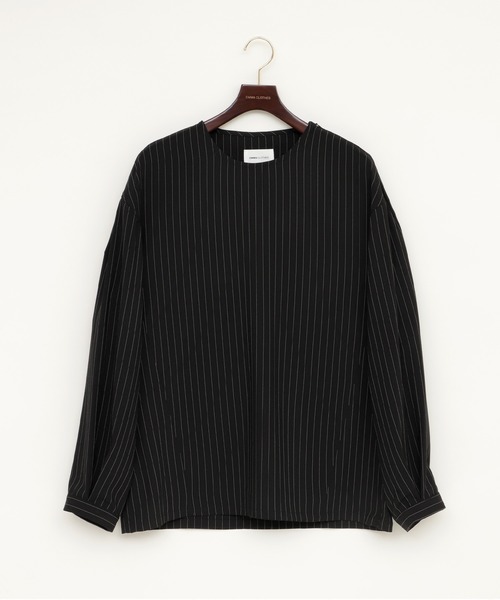 激安大特価2022 シャツ ZOZOTOWN PayPayモール店 - 通販 - PayPayモール ブラウス ショルダーZIP ストライプ プルオーバーシャツ 再入荷国産