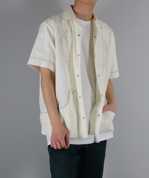 に*ん様 m NUMBER (N)INE チノパン HAND PAINTED CHAIN STITCH LOGO SLIM
