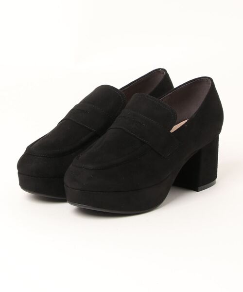 NEUE THE MARKET ローファー ストーム付ヒールローファー/TM22474