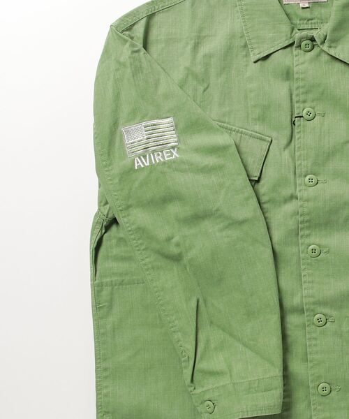 AVIREX ブラウス シャツ 「WEB＆DEPOT限定」PIGMENT DYED