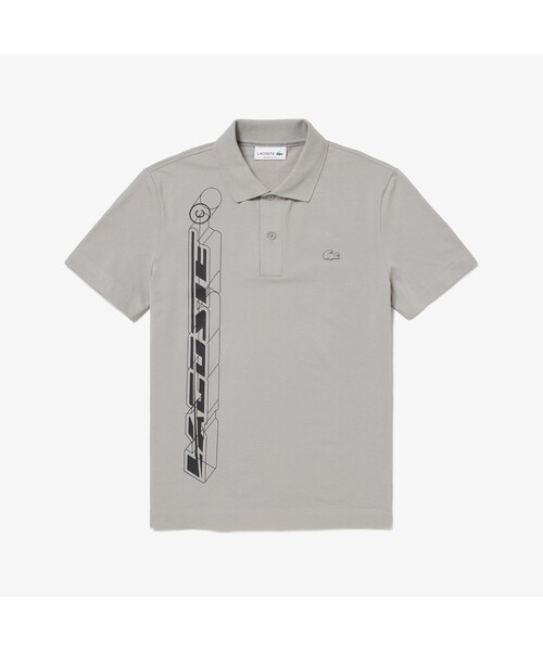LACOSTE メンズポロシャツ（色：グレー系）｜トップス