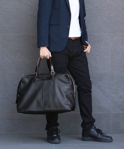 HALEINE（アレンヌ） ボストンバッグ 「HALEINE」牛革 ＆ヌメ革レザー