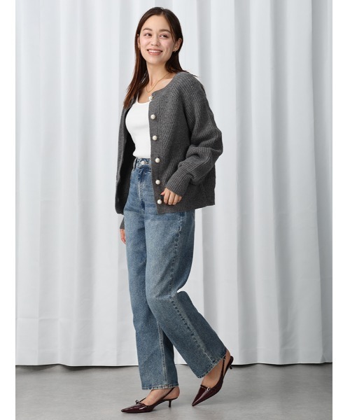 【レア】ポエムボヘミアン レディース デニムパンツ グレー Sサイズ スキニー KOBE LETTUCE セール デニム ボトムス レディース 美脚 スキニー