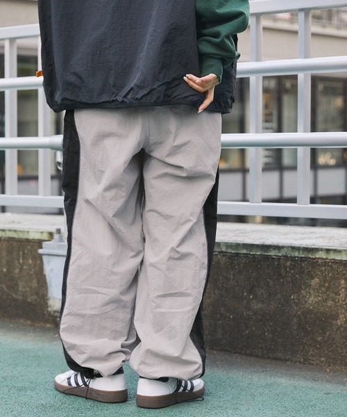 MONO-MART パンツ 「CODDERR」サイドパイピングライン切替ルーズ
