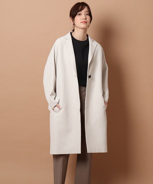 DRESSTERIORドレステリア チェスター カシミア/ウール 定価8.8万円 DRESSTERIOR（ドレステリア） チェスターコート 38 ホワイト