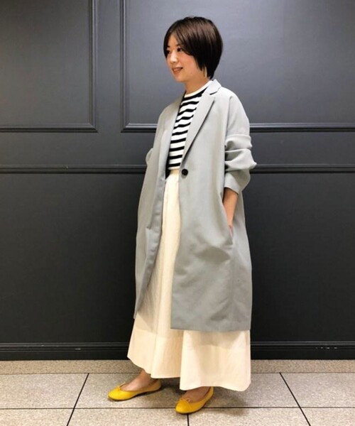 DRESSTERIORドレステリア チェスター カシミア/ウール 定価8.8万円 DRESSTERIOR（ドレステリア） チェスターコート 38 ホワイト