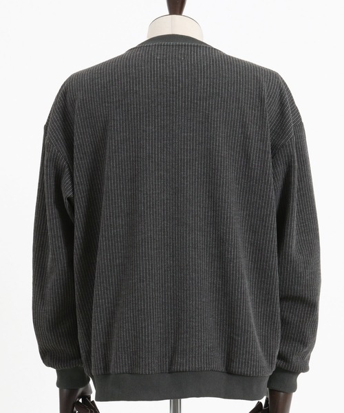 CAMBIO（カンビオ） tシャツ mlt4637- ストライプ柄ジャガードプル