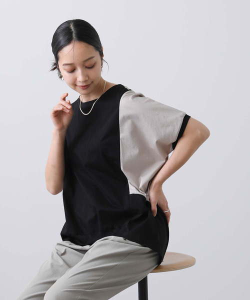 カットソー　クールカレアン Gready Brilliant tシャツ Tシャツ バイカラー切替フレンチ