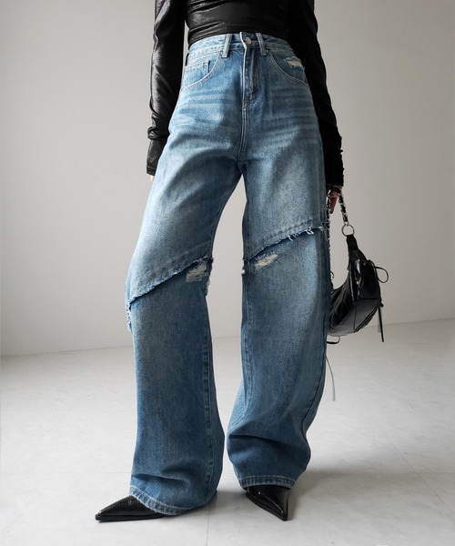 Remake denim リメイクデニム バギーデニム ダメージデニム