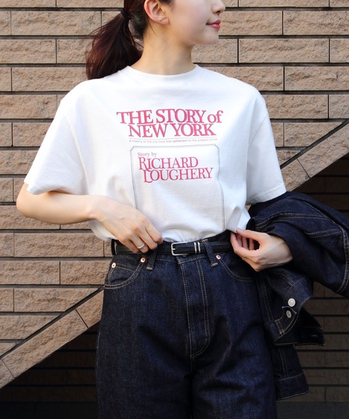 トップス THE STORY OF NEW YORK TEE Shinzone（シンゾーン）】THE STORY OF NEW YORK TEE